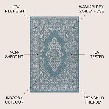 Galon Filigree Indoor/outdoor Area Rug